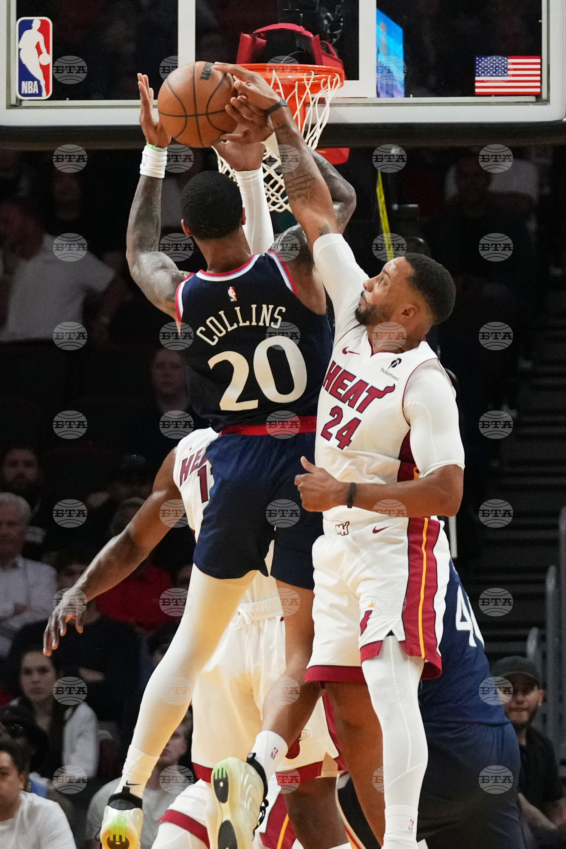 Clippers Heat Basketball