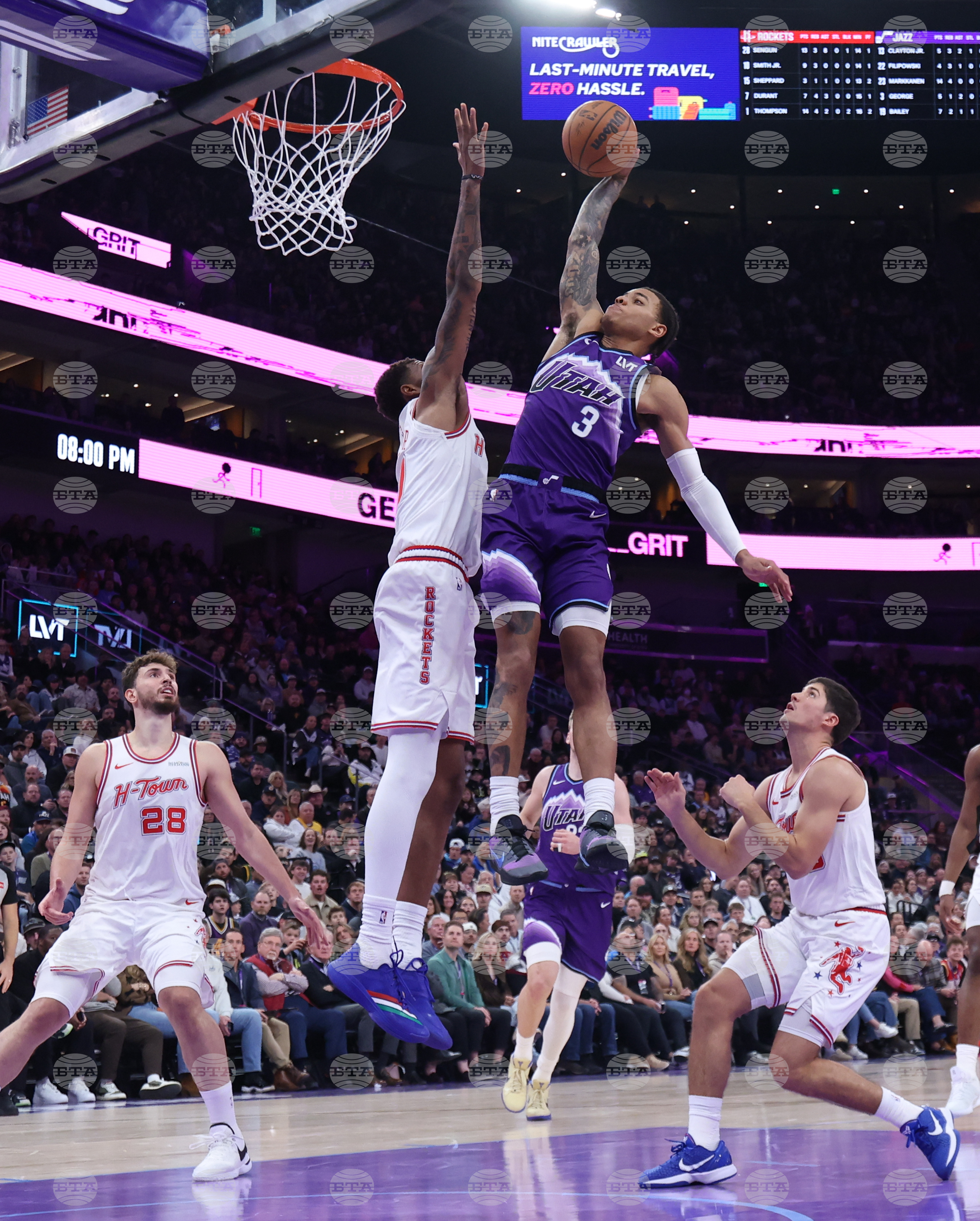 Rockets Jazz Basketball