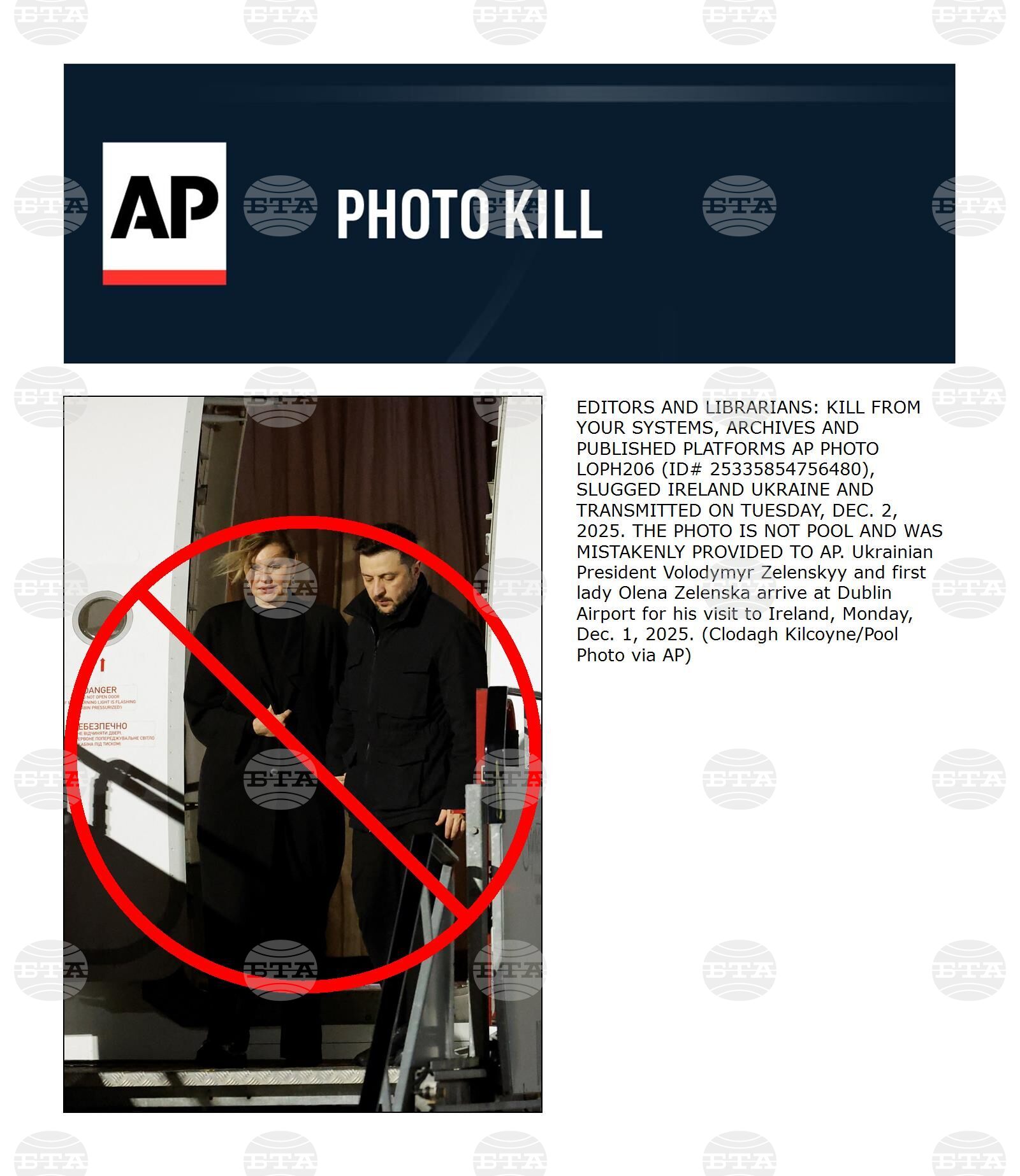 PHOTO KILL Ireland Ukraine