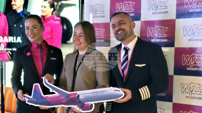 “Уиз Еър“ е превозила над 3 млн. пътници до и от България през 2025 г., което е ръст от 9 на сто на годишна база, съобщиха от компанията