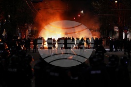 CORRECTION Bulgaria Protest