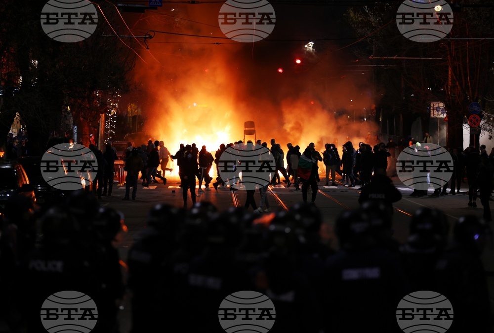 CORRECTION Bulgaria Protest
