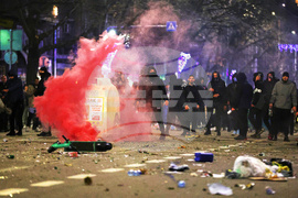 CORRECTION APTOPIX Bulgaria Protest