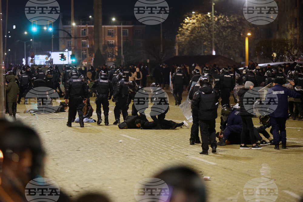 CORRECTION Bulgaria Protest