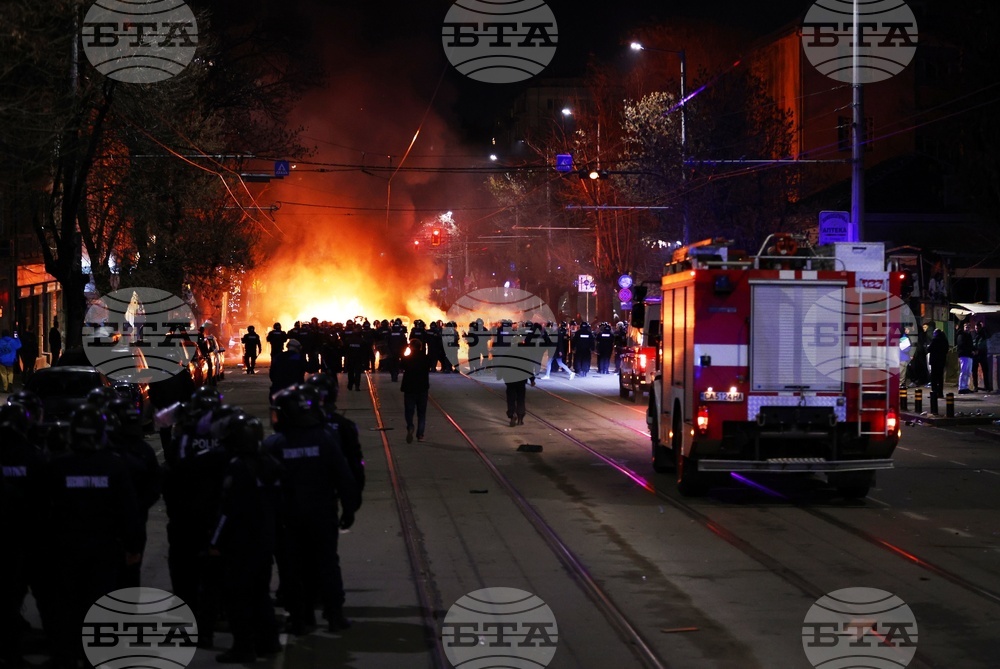 CORRECTION Bulgaria Protest