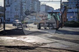 Бургас - улица - ремонт