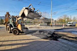 Бургас - улица - ремонт