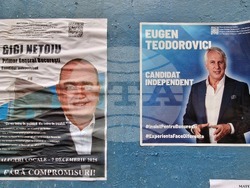 Румъния - предизборни плакати за кмет на Букурещ