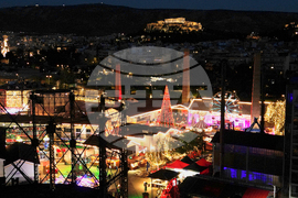 Greece Daily Life Holiday Lights