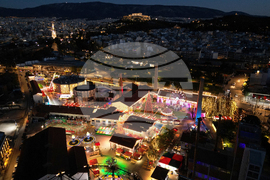 Greece Daily Life Holiday Lights