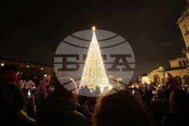 Коледна елха - светлини - запалване