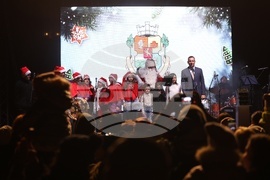 Коледна елха - светлини - запалване