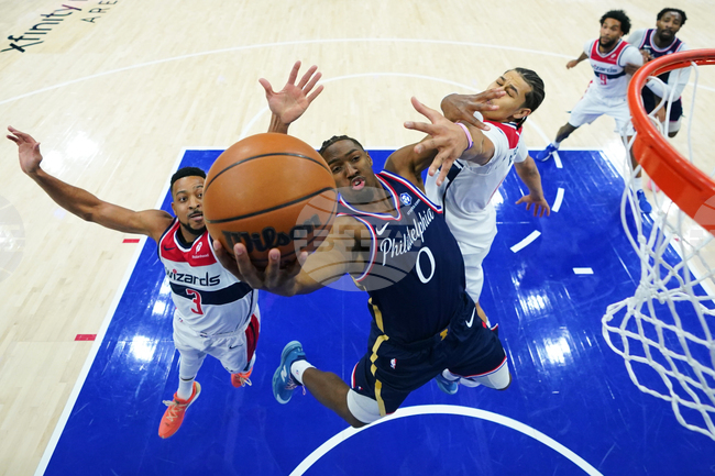 APTOPIX Wizards 76ers Basketball