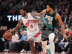 Trail Blazers Raptors Basketball