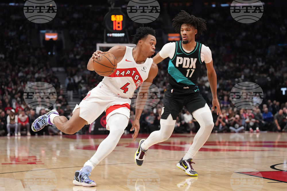 Trail Blazers Raptors Basketball