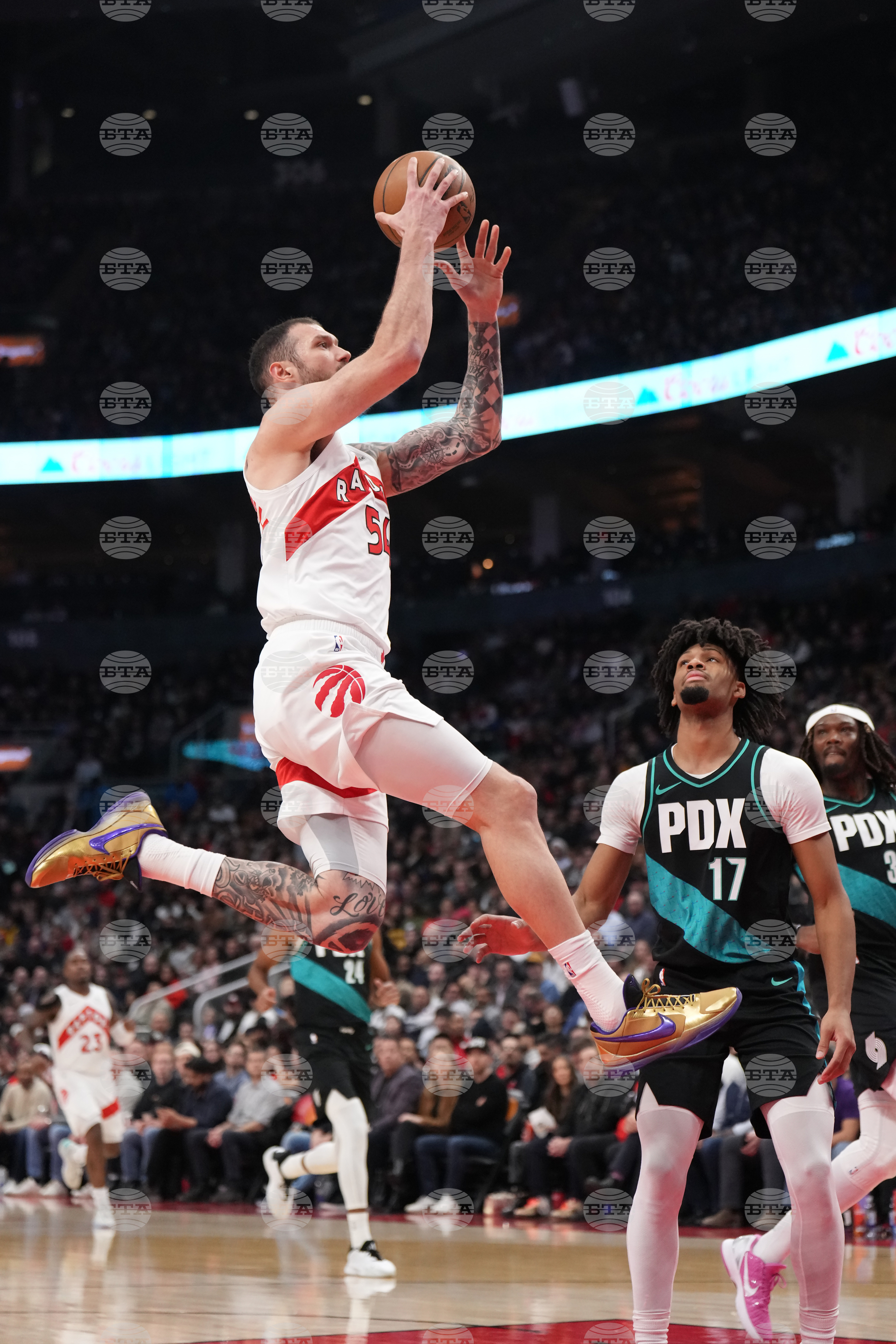 Trail Blazers Raptors Basketball