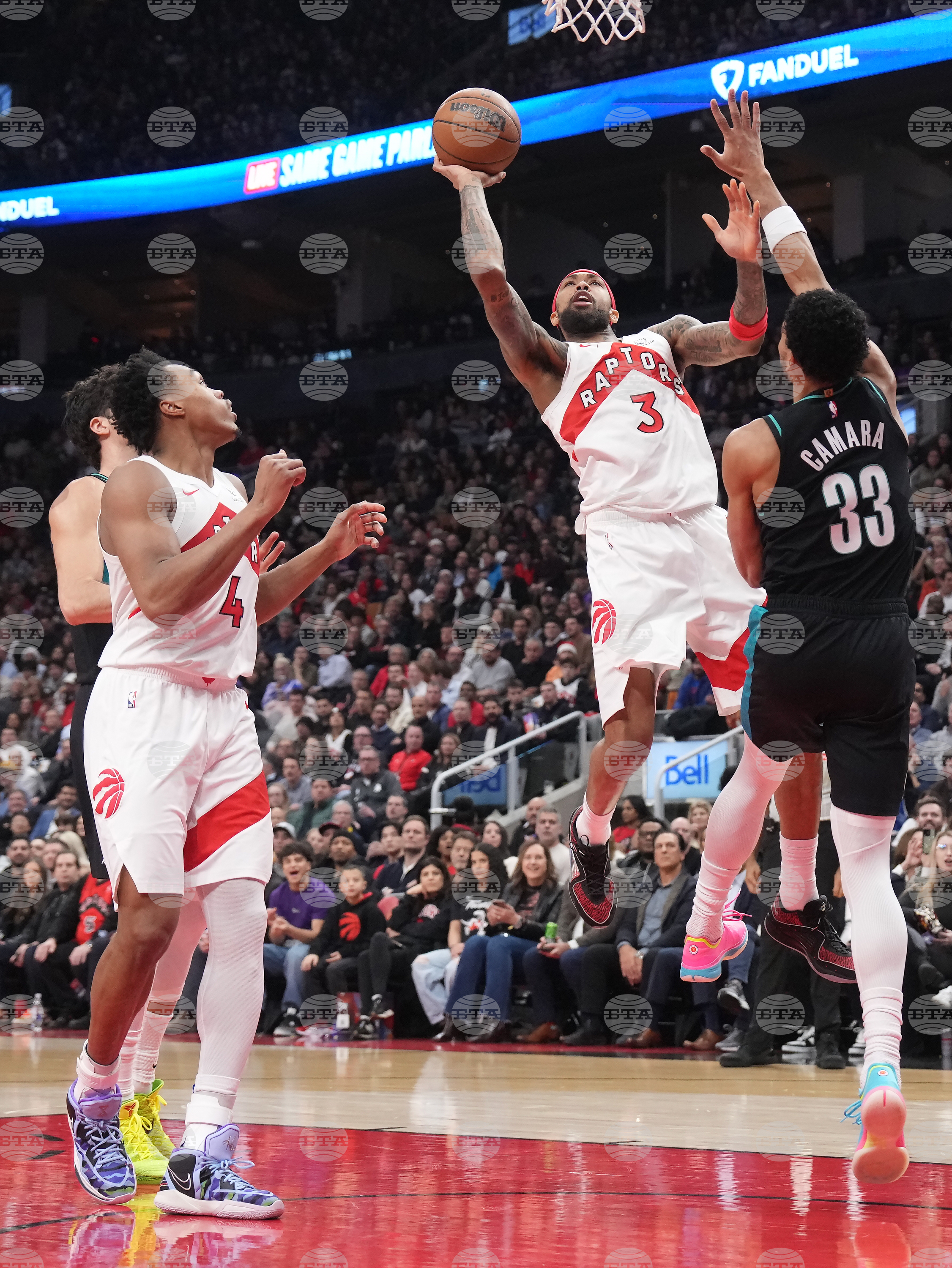 Trail Blazers Raptors Basketball