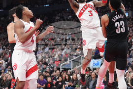 Trail Blazers Raptors Basketball