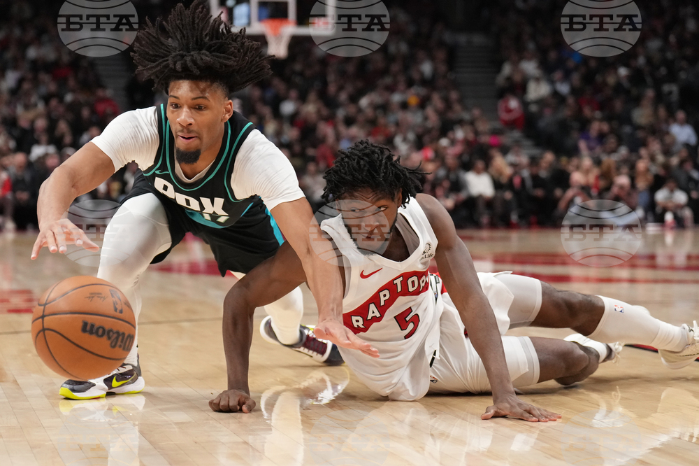 Trail Blazers Raptors Basketball