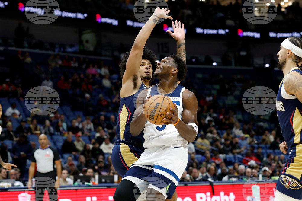 Timberwolves Pelicans Basketball