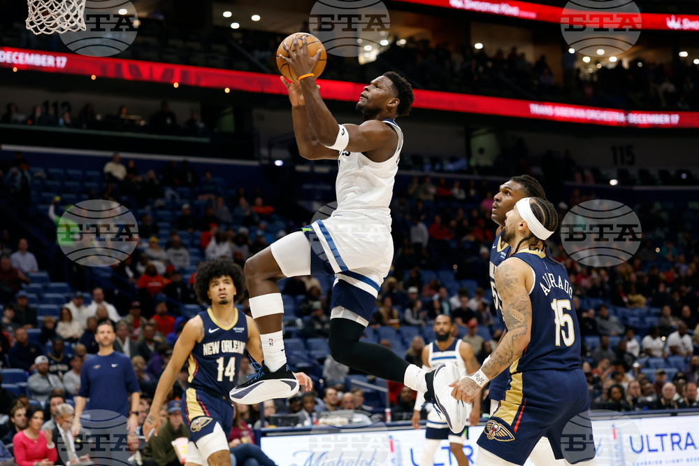 Timberwolves Pelicans Basketball