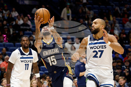 Timberwolves Pelicans Basketball