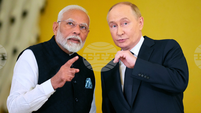 Путин пристигна на първото си посещение в Индия след избухването на войната в Украйна