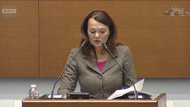 С декларация от парламентарната трибуна "Величие" се оплака от репресии и натиск