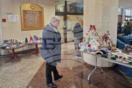 Разград - деца със специални образователни потребности - коледна изложба-базар