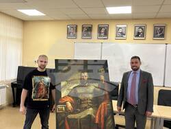 Само за четири дни 10 софийски училища получиха като дарение пълномащабни картини на владетели от Първото българско царство 