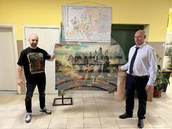 Само за четири дни 10 софийски училища получиха като дарение пълномащабни картини на владетели от Първото българско царство 