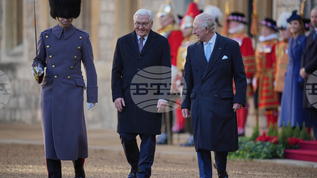 Крал Чарлз посрещна германския президент Щайнмайер на тридневно държавно посещение във Великобритания