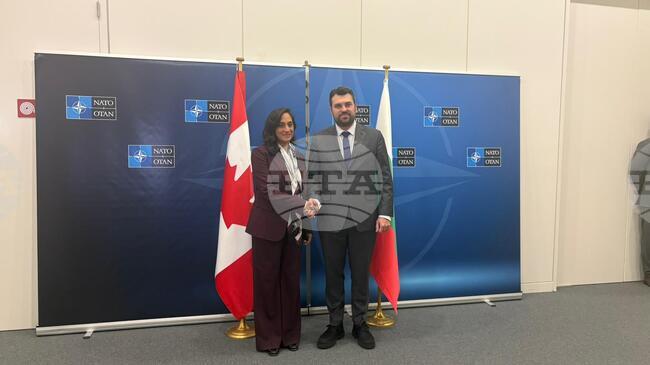 Foreign Minister Georgiev Confers with Canadian Counterpart Anand