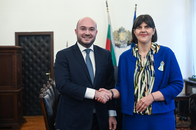 European Chief Prosecutor Kovesi Arrives on Official Visit to Sofia, Meets Justice Minister