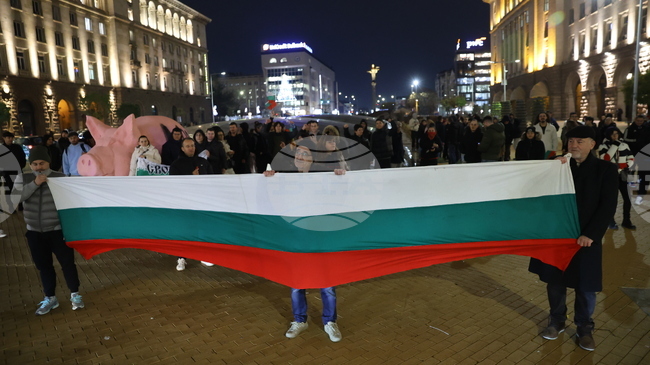 Граждани се събраха пред Министерския съвет на протест срещу правителството