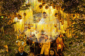 APTOPIX Romania Christmas Fair Holiday Lights