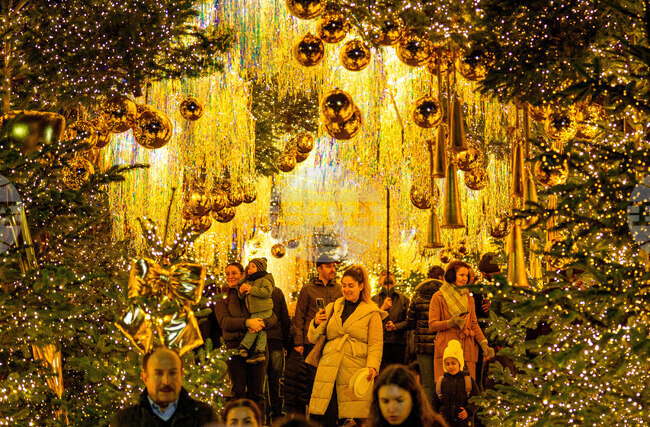 APTOPIX Romania Christmas Fair Holiday Lights