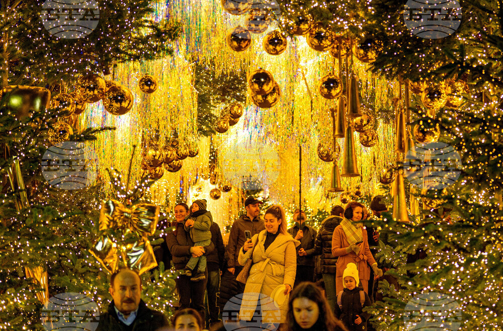 APTOPIX Romania Christmas Fair Holiday Lights