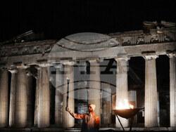 Greece Olympics Milan Cortina Flame