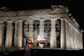 Greece Olympics Milan Cortina Flame