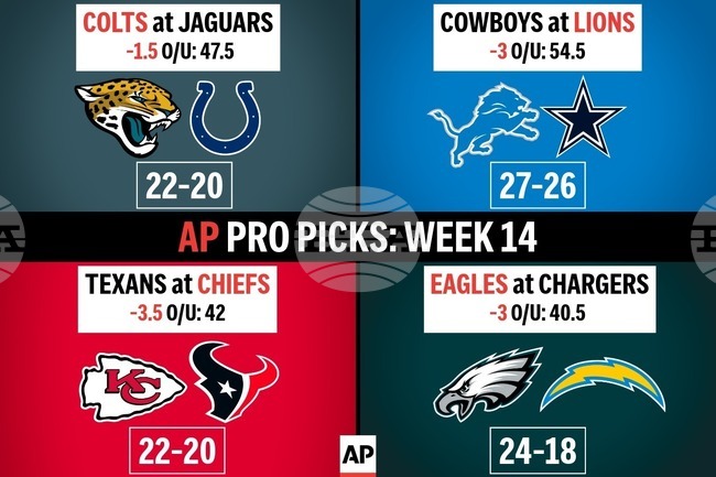AP PRO PICKS WEEK 14