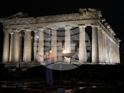 APTOPIX Greece Olympics Milan Cortina Flame