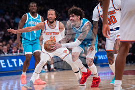 Hornets Knicks Basketball