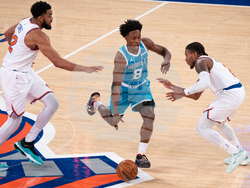 Hornets Knicks Basketball