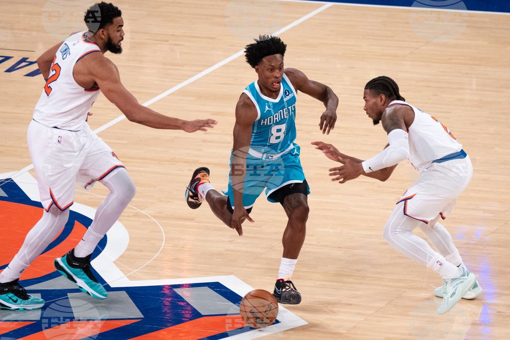 Hornets Knicks Basketball