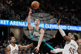 APTOPIX Trail Blazers Cavaliers Basketball