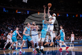 Hornets Knicks Basketball