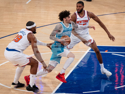 Hornets Knicks Basketball