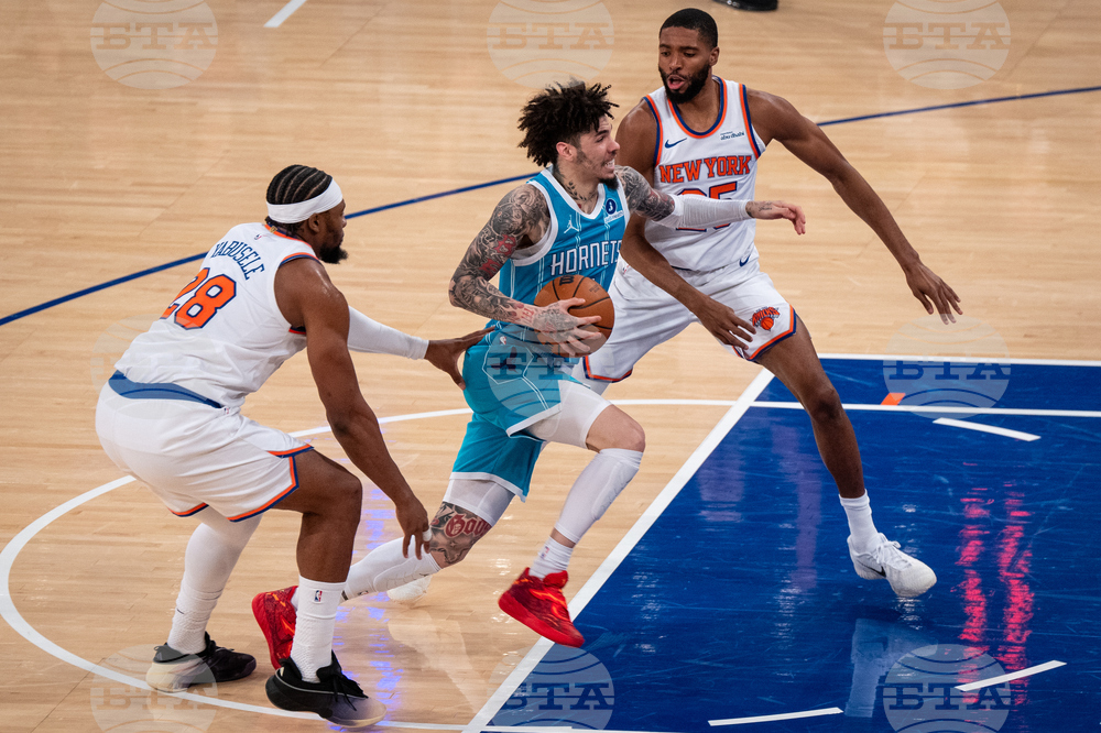 Hornets Knicks Basketball