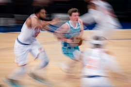 Hornets Knicks Basketball